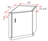 Picture of Base End Cabinet (BEA24)